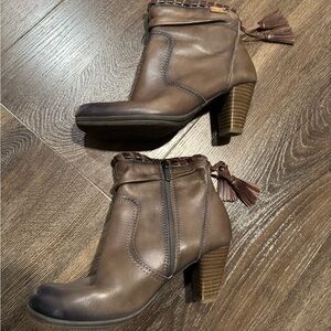 PIKOLINOS Dark Brown Ankle Booties